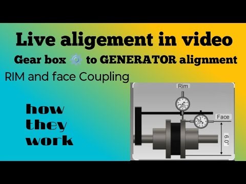Aligmeng in gear wheel and generator in Rim and face# lallantop #oil gas work #powerplant discussion