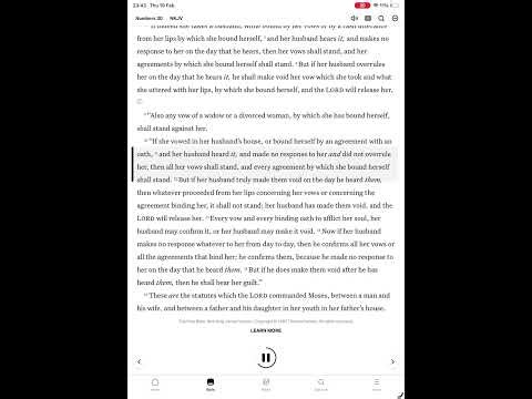 Numbers 30 NKJV Audio Bible | Laws Concerning Vows | Keeping Promises Before the Lord