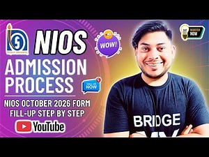 NIOS Admission 2026 (April–Oct) Step-by-Step Form Fill Up | Nios Form kaise bhare online 2025-26