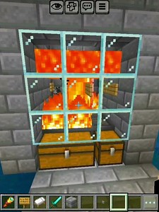 how to build 🤯 iron farm 🔥 in bedrock edition 💯💯 #minecraft #shortfeed #gaming