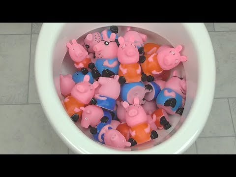 Will it Flush? Lot of Peppa Pig Family Experiment 5 Minute Crafts