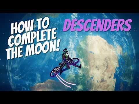 Descenders - How to Complete The Moon - Bonus World - Rainbow LUX BIKE