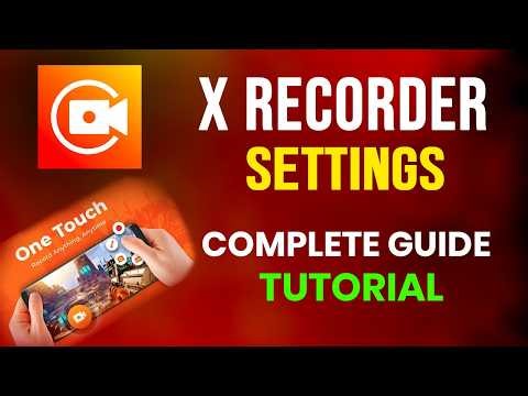 X recorder settings l A To Z Setting For XRecorder l X recorder Tutorial l এক্স রেকর্ডার