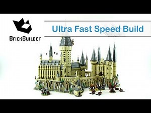Ultra Fast Speed Build Hogwarts Castle - Second Biggest set Ever 6020 - Harry Potter 71043