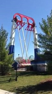 These Xtreme Swing riders are looking a little pale! Crews are busy testing rides, as opening day is just over two weeks away. The #PaleRider (aka a plastic body filled with water) is a sure sign that summer is coming! | Valleyfair