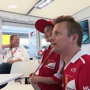 When Kimi met his biggest (and smallest) fan! 🥰🥺 | F1