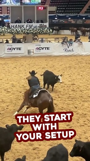 32K views · 573 reactions | The best runs don’t start at the cow — they start with your setup. 易 Small shifts in position make a big impact in the pen. Want more tips like this?  Head to chtolive.com #CuttingHorseTips #CHTOEducation #HorseTraining #WesternRiding #CuttingSport | Cutting Horse Training Online | Facebook