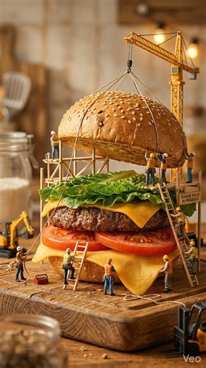 miniature #burger making 🍔 | very #satisfying #video #food #shorts