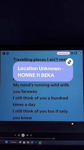Location Unknown - HONNE ft BEKA #LyricsVideo