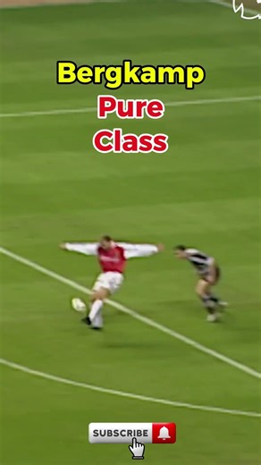 Bergkamp. PURE CLASS! 🎩✨ #football #shorts
