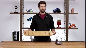 SHARPER IMAGE Mini Beer Pong Tabletop Set with Table, Cups, Balls & Carrying Case