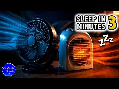 Fan and Heater White Noise | 10 Hours for Deep Sleep & Sound Masking
