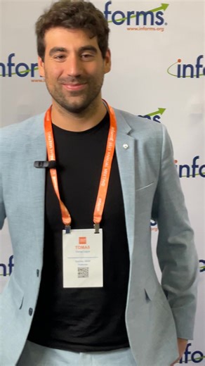 INFORMS Member in a Minute with Tomas, from the 2025 INFORMS Annual Meeting in Atlanta. Discover INFORMS 🌐 https://hubs.ly/Q03QPwrq0 Supporting professionals who advance and apply science, AI, math, technology, and analytics to transform smarter decisions for a better world. | INFORMS