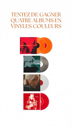 1.3K views · 3 comments | C'est bientôt Noël ! Tentez de gagner quatre albums de Françoise Hardy en vinyles couleurs ✨ | 100% Chanson Française | Facebook