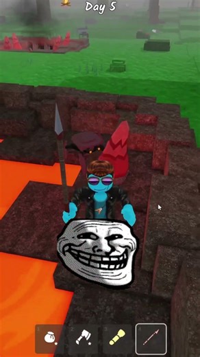 TAKING DOWN an ALIEN without TOUCHING him!!! EPIC TROLLING!!! #roblox #99nightintheforest