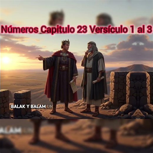 Números Capitulo 23 Versículo 1 al 3