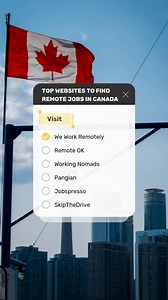 Top Websites to Find Remote Jobs in Canada (2025) 1. Jobspresso – https://jobspresso.co 2. Pangian – https://pangian.com 3. Working Nomads – https://workingnomads.com 4. Remote OK – https://remoteok.com 5. We Work Remotely – https://weworkremotely.com 6. SkipTheDrive – https://www.skipthedrive.com 7. Hubstaff Talent – https://talent.hubstaff.com #jobs #japa #canada #visa | TercesJobs