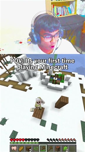 First time playing minecraft