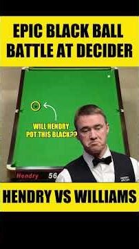 Epic Black Ball Battle! 🤯 Mark Williams vs Stephen Hendry | Masters 1998