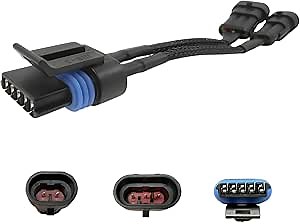 Mass Air Flow Sensors MAF Sensors Connector Extension Harness Plug Adapter with LS1 3 Wire to LS2 LS6 LQ4 to 5 Wire Intake Air Temperature Signal