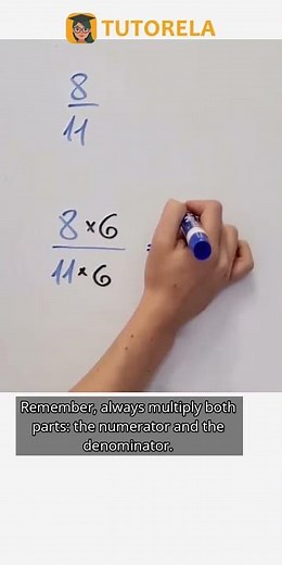 Multiply 8/11 by 6: Fraction Scaling Explained #Math #SimpleFractions