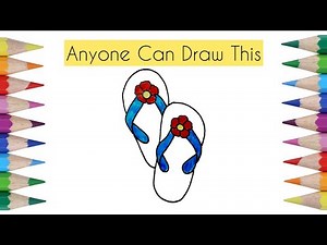How to Draw Sandals 👡 | Easy Drawing Tutorial for Kids & Beginners