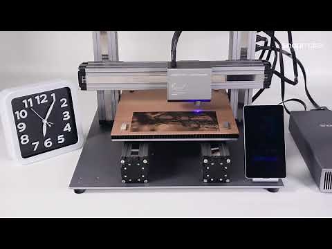 Snapmaker 2.0: Greyscale laser engraving timelapse