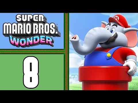 Super Mario Bros. Wonder playthrough pt8 - Drill Power-Up, Zany Wonder Level & 2nd Airship!