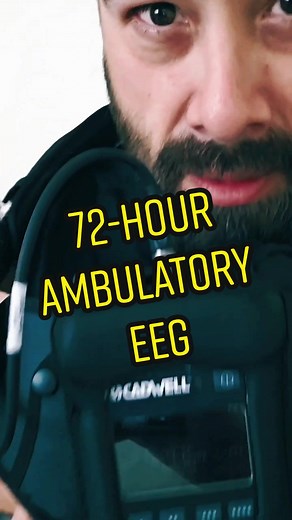 72-hour Ambulatory EEG at home.. #ambulatory #eeg #home #neurology #neurological #journey #fy #informative