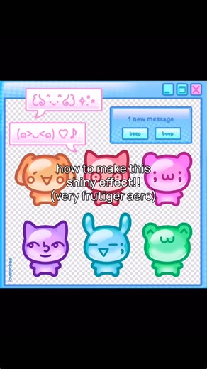 lychee on Instagram: "frutiger aero blob tutorial 😼😼 hope y’all enjoy feel free 2 tag me if you decide to follow the tutorial! I want to see.."