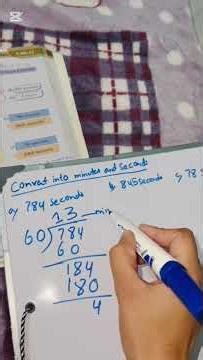 convert into minutes and seconds #measurement