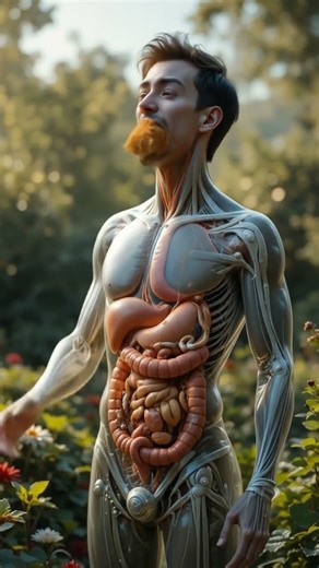 3D Human Digestion Animation | Parasite Worms Hcl Inside Intestine Educational Science Short