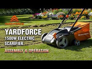 Yard Force 1500W Electric Scarifier - Assembly and Operation