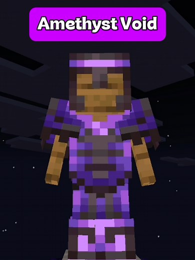 Diseño de armadura (Amethyst Void) Minecraft #minecraft #survival #tutorial #crzgf #parati