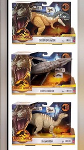All Mattel Jurassic World Dominion Wild Roar Figures #fypviral #jurassicworld