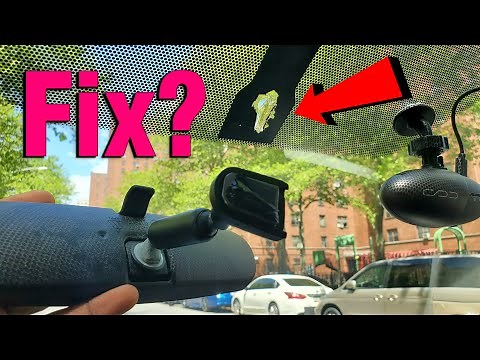 Fix Broken Rear View Mirror | Windshield dent