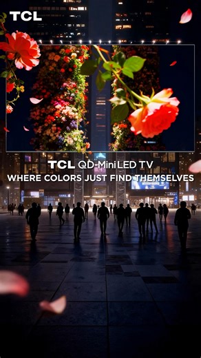 With the TCL QD Mini-LED TV, every petal is vibrant and colorful, growing richer the longer you look, delivering an incredibly realistic viewing experience. #TCL #TheCreativeLife #InspireGreatness #QDMiniLED #TCLTVs #SmartHomeTech #CityLife #ImmerseYourself | TCL Electronics