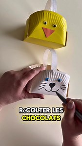 Fabriquez un joli panier pour Pâques en carton