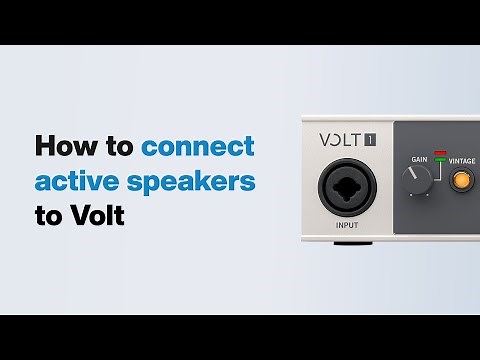 UA Support: How to Connect Active Speakers to Volt USB Audio Interface