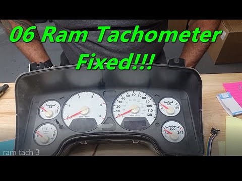 06 Dodge Ram Tachometer doesn't work. We Fixed it!! Gauge malfunction due to driver chip Bad solder