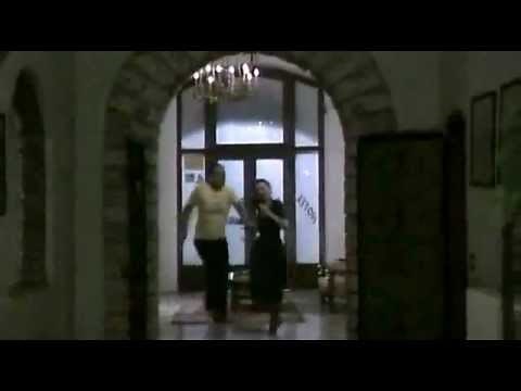 Carlo Verdone e Milena Vukotic (la moglie di Fantozzi)
