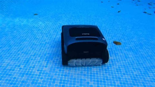 This video shows the world’s first intelligent pool robot - caught on camera