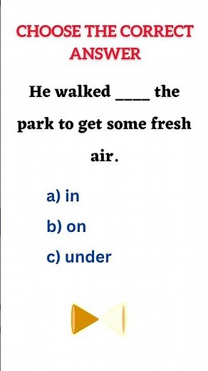 English Grammar Quiz: Choose the correct answer #englishgrammar