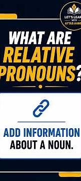 Relative Pronouns in English Grammar | Who, Whom, Which, That & Whose Explained #Shorts