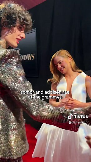 they are the moment @sombr #addisonrae #grammys #celebrity #music | Addison Rae