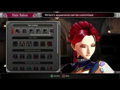 All Bloodstained Character Customization Options for Ritual of the Night