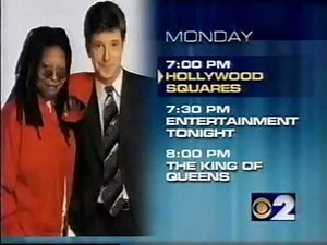 2001 Hollywood Squares Bump with Daisy Fuentes: CBS Monday Promo - Aired October 14, 2001