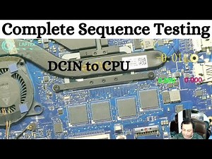 Laptop Motherboard Fault Diagnosis From DCIN to CPU Complete Sequence Step By Step.