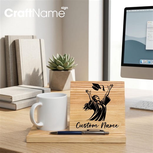 Graduate Wooden Book Holder, Custom Book Stand for Reading Nook or Desk Decor, Gift for Students - Etsy