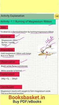 Activity 1.1 Class 10th Science Observation, Explanation & Conclusion |#shorts